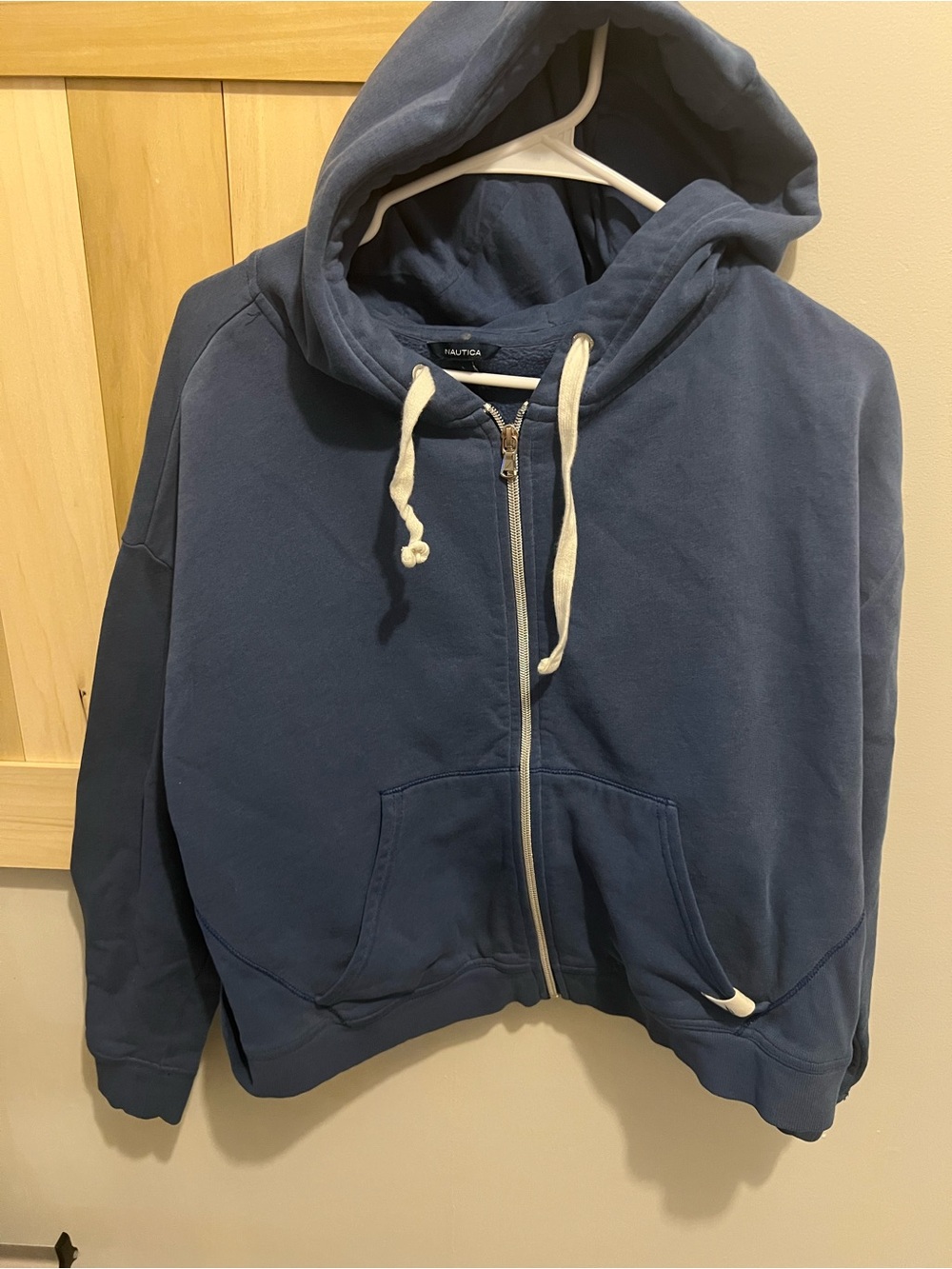 Nautica Kids Navy Zip-Up Hoodie Jacket